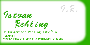 istvan rehling business card